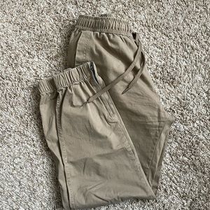Tan joggers